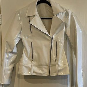 White vinyl jacket